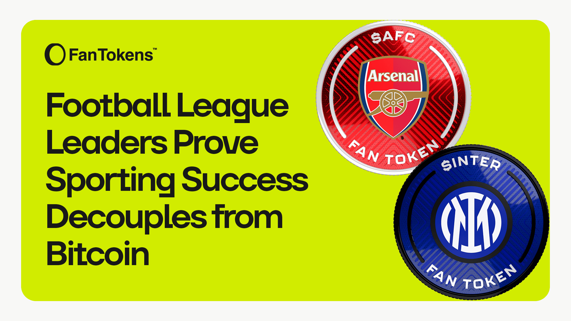 Football League Leaders Prove Sporting Success Decouples from Bitcoin |  FanTokens | FanTokens